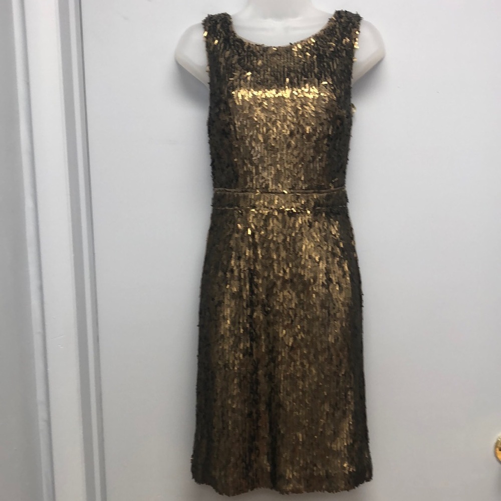 BCBG Max Azria metallic dress